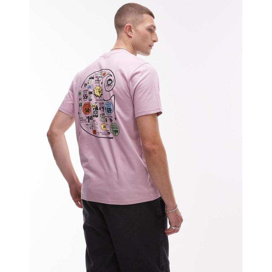 Carhartt WIP - Catalogue - T-shirt met logo print in roze Roze