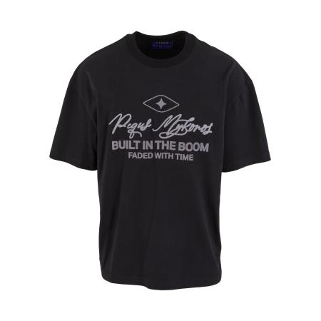 Pequs Pequs Shirt Built in the Boom grijs / zwart