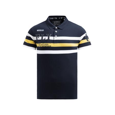 Camp David CAMP DAVID Shirt navy / geel / wit
