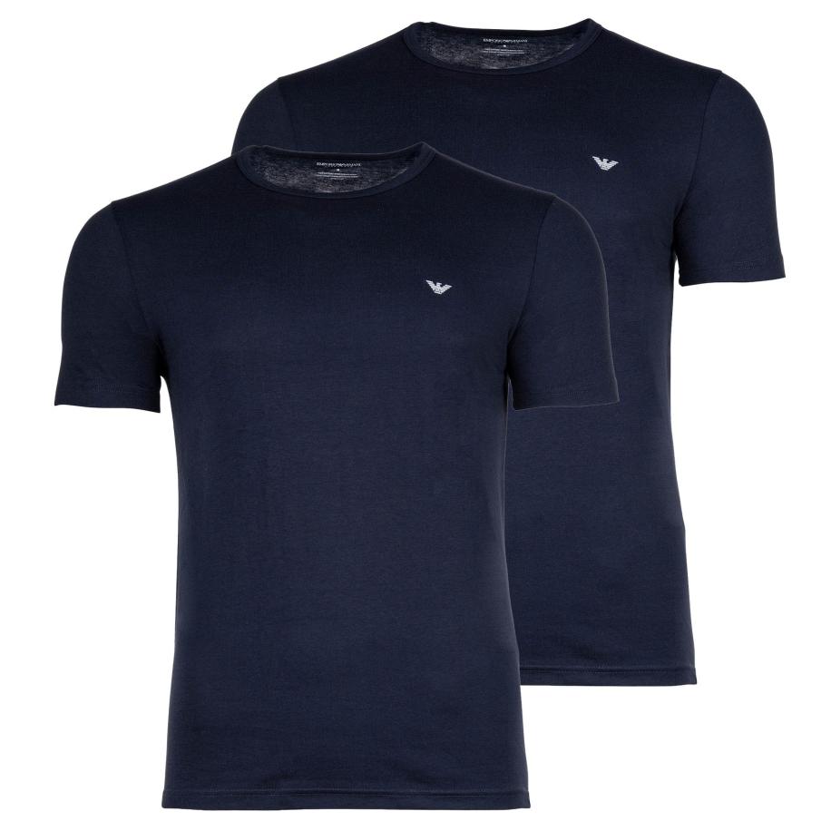Emporio Armani T-Shirts 2-Pack Blauw