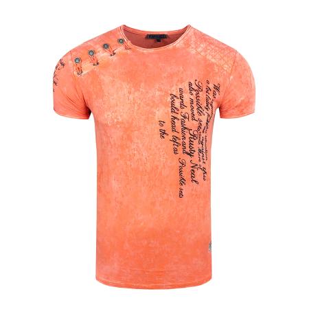 Rusty Neal Rusty Neal Shirt oranje / zwart