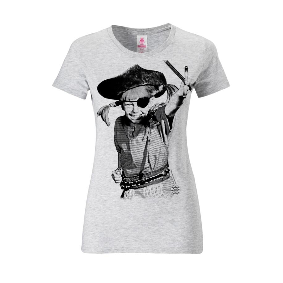 LOGOSHIRT Shirt grijs gemêleerd / zwart Grijs