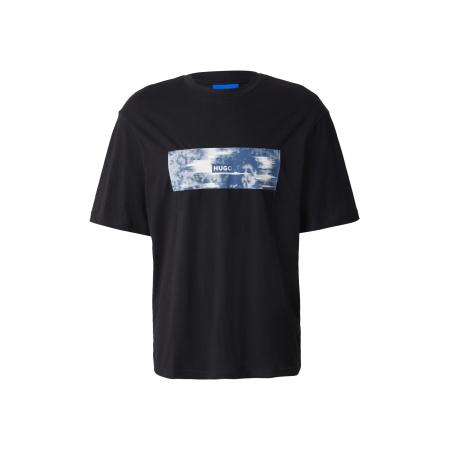 Hugo Boss HUGO Shirt Napolux donkerblauw / zwart / wit