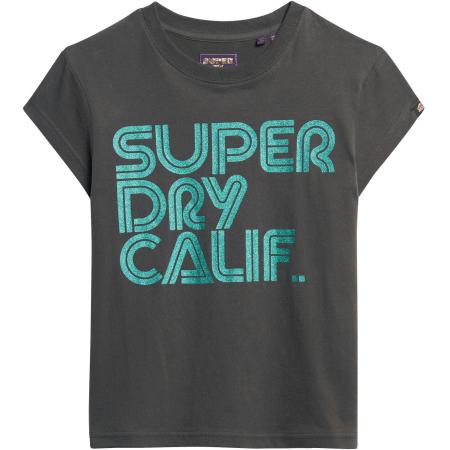 Superdry Shirt turquoise / antraciet