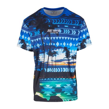 Just Rhyse Just Rhyse Shirt Palm Coast blauw / zwart