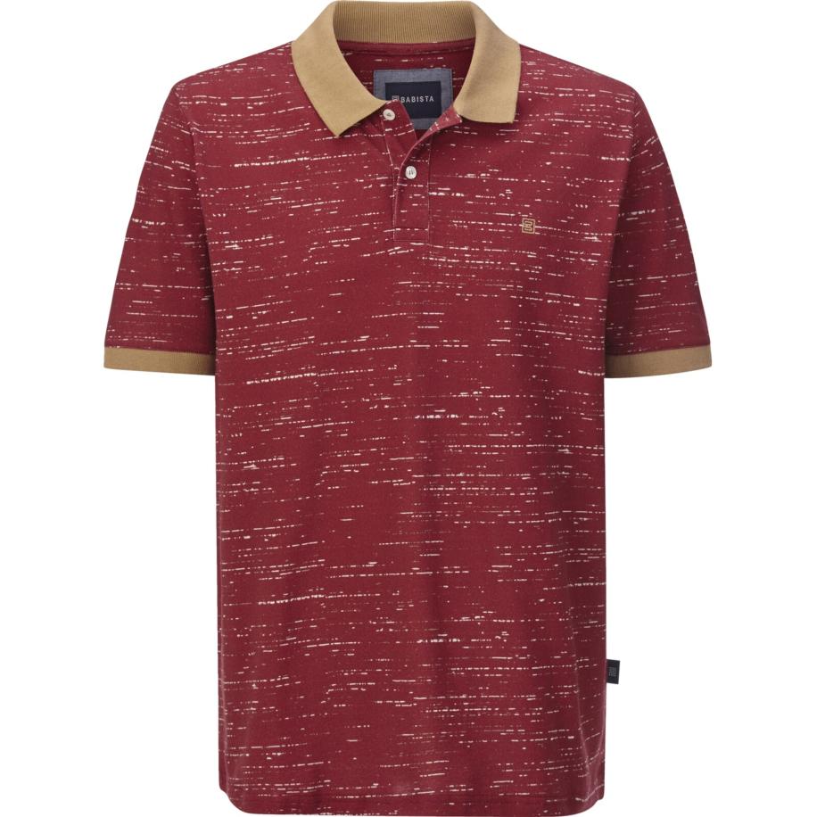 BABISTA BABISTA Shirt Farnello beige / donkerrood -
