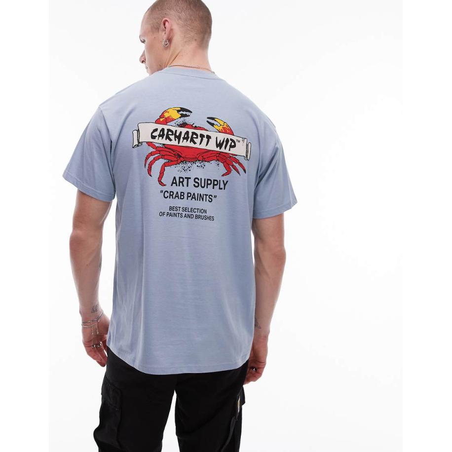 Carhartt WIP - T-shirt met grafische print in blauw Blauw