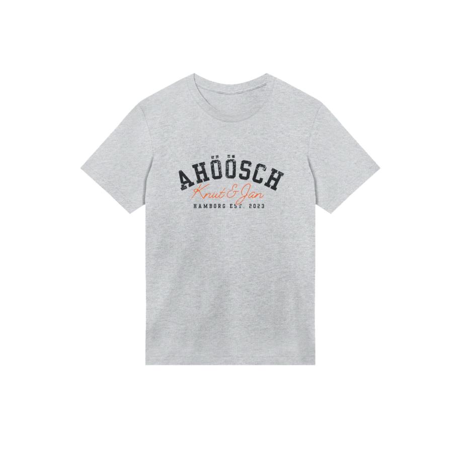 F4NT4STIC F4NT4STIC Shirt Knut & Jan Hamburg Ahöösch Plattdeutsch grijs / donkeroranje / zwart -