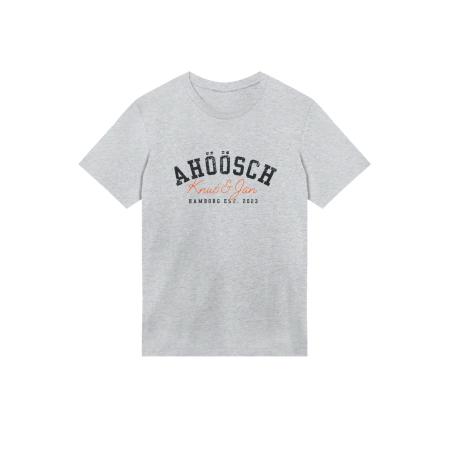F4NT4STIC F4NT4STIC Shirt Knut & Jan Hamburg Ahöösch Plattdeutsch grijs / donkeroranje / zwart