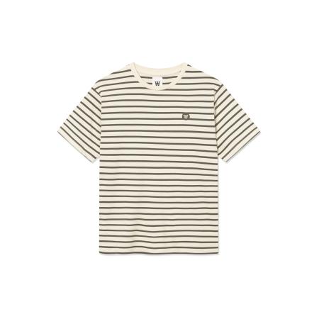 WOOD WOOD Shirt WWAce lichtbeige / olijfgroen