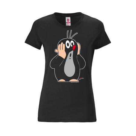 LOGOSHIRT Shirt Der kleine Maulwurf beige / grijs / rood / zwart