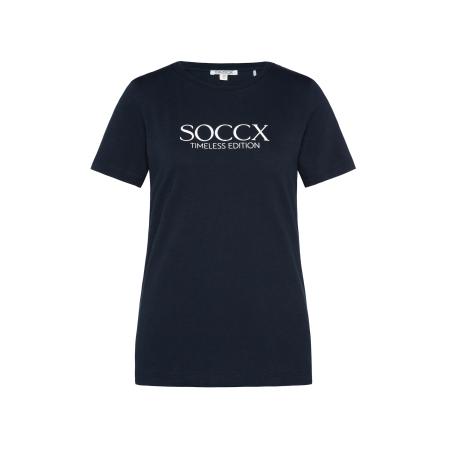 Soccx Soccx Shirt nachtblauw / wit