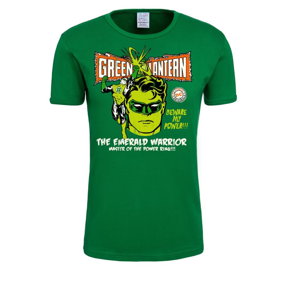 LOGOSHIRT Shirt Green Lantern groen / oranje / wit Groen