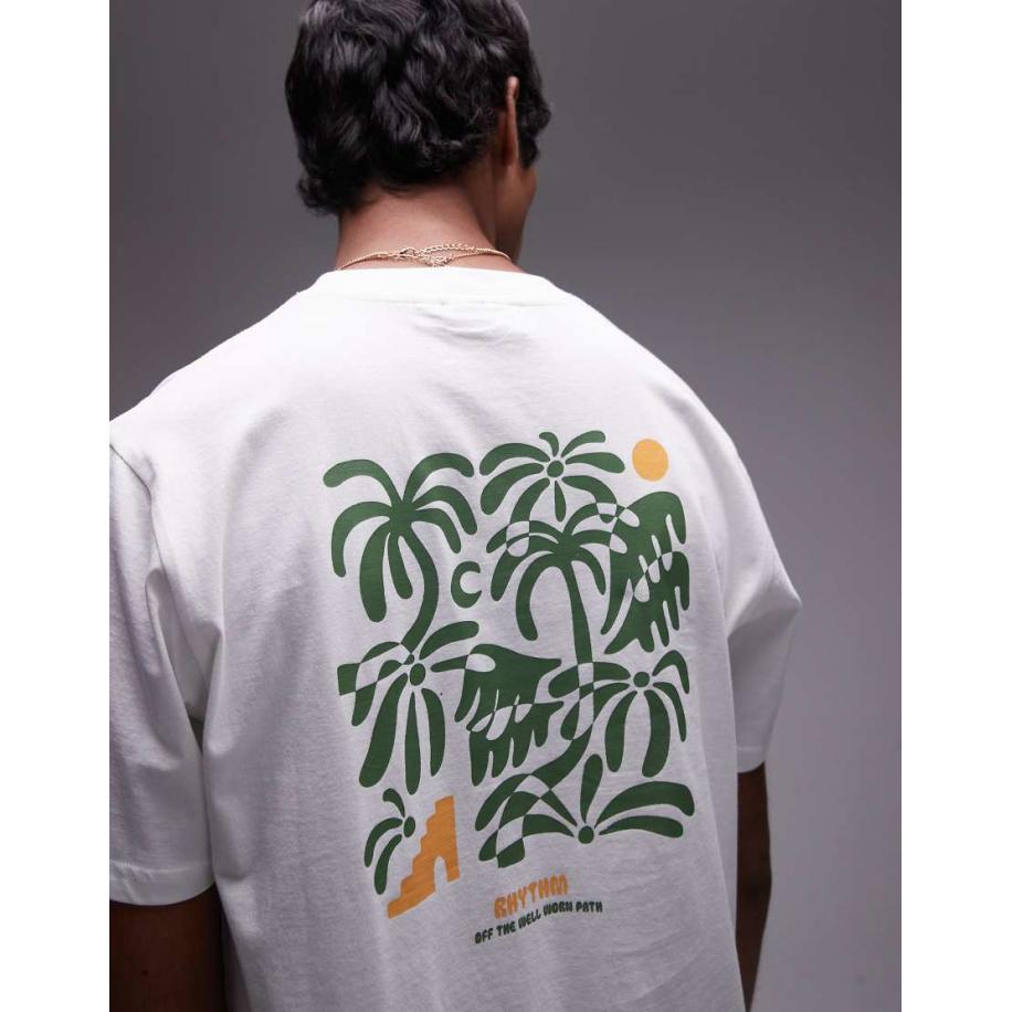 Rhythm - Tree - T-shirt met korte mouwen in wit Wit