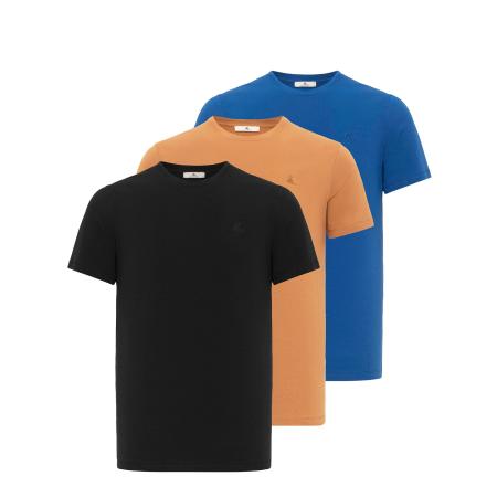 Daniel Hills Daniel Hills Shirt blauw / bruin / zwart