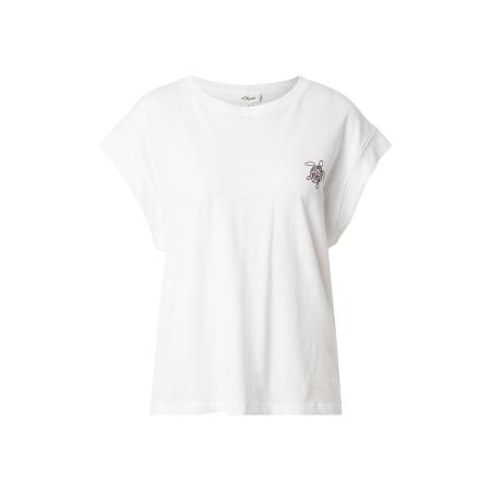 s.Oliver Shirt donkergrijs / kaki / rood / wit