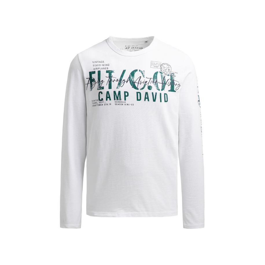 Camp David CAMP DAVID Shirt groen / wit -