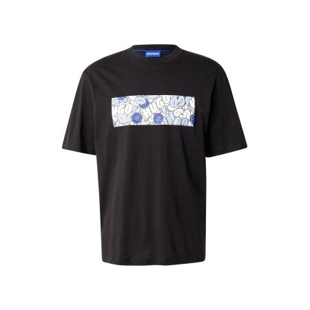 Hugo Boss HUGO Shirt Nurix blauw / lichtblauw / zwart / wit