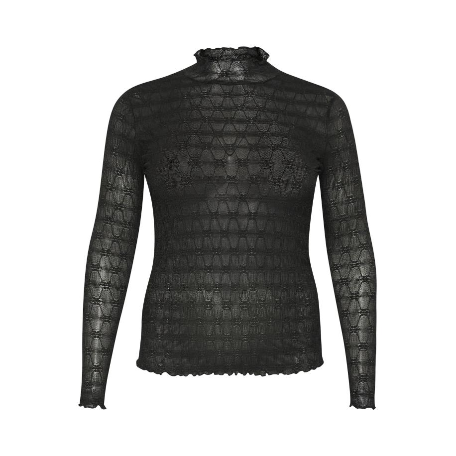 KAFFE CURVE Shirt KC Bella zwart Zwart