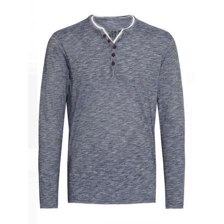 Solid !Solid Shirt Belagos blauw gemêleerd