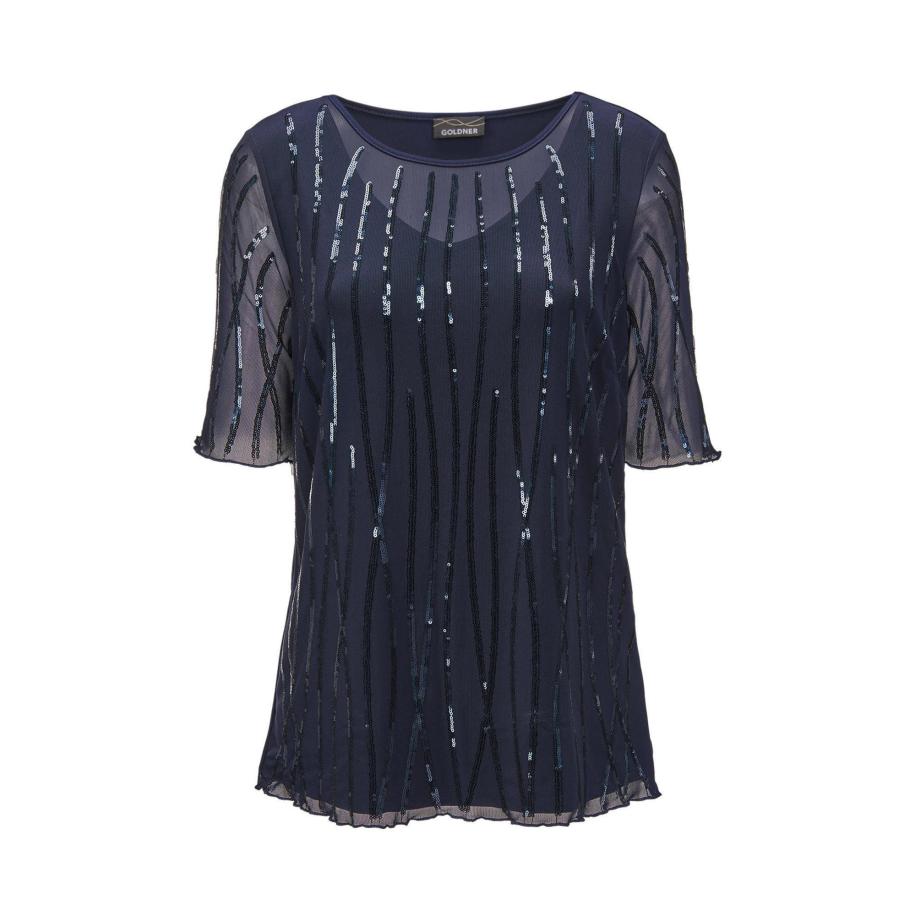 Goldner Goldner Shirt nachtblauw -