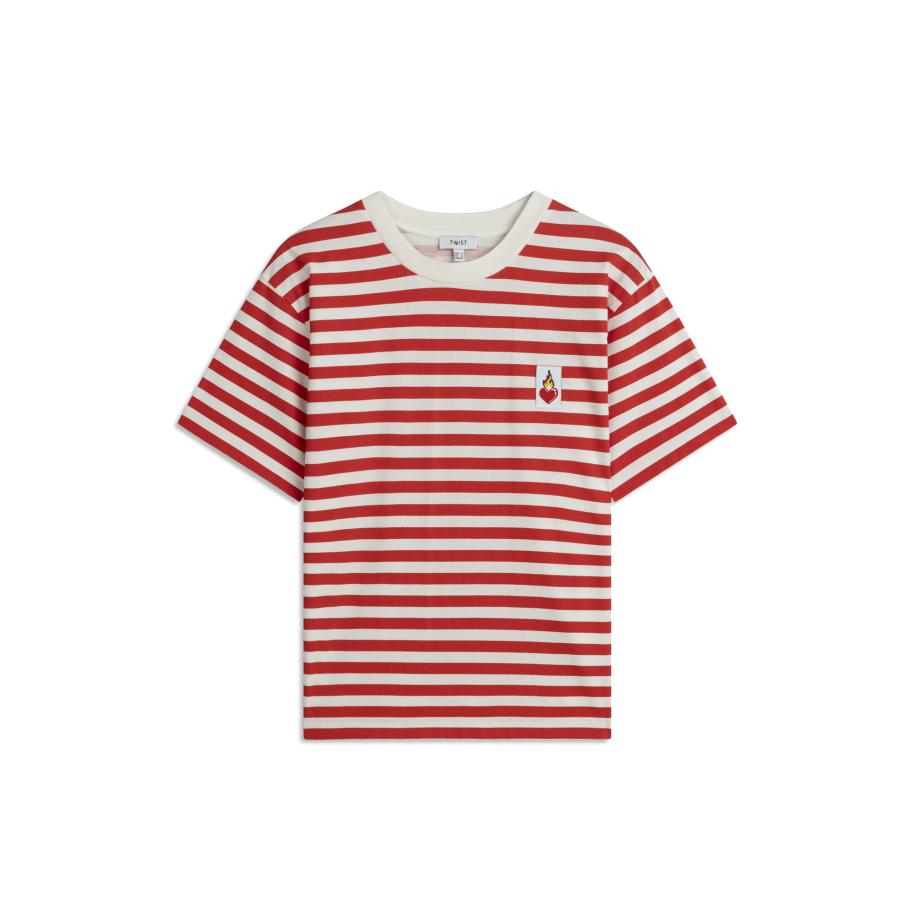 Twist Twist Shirt rood / wit -