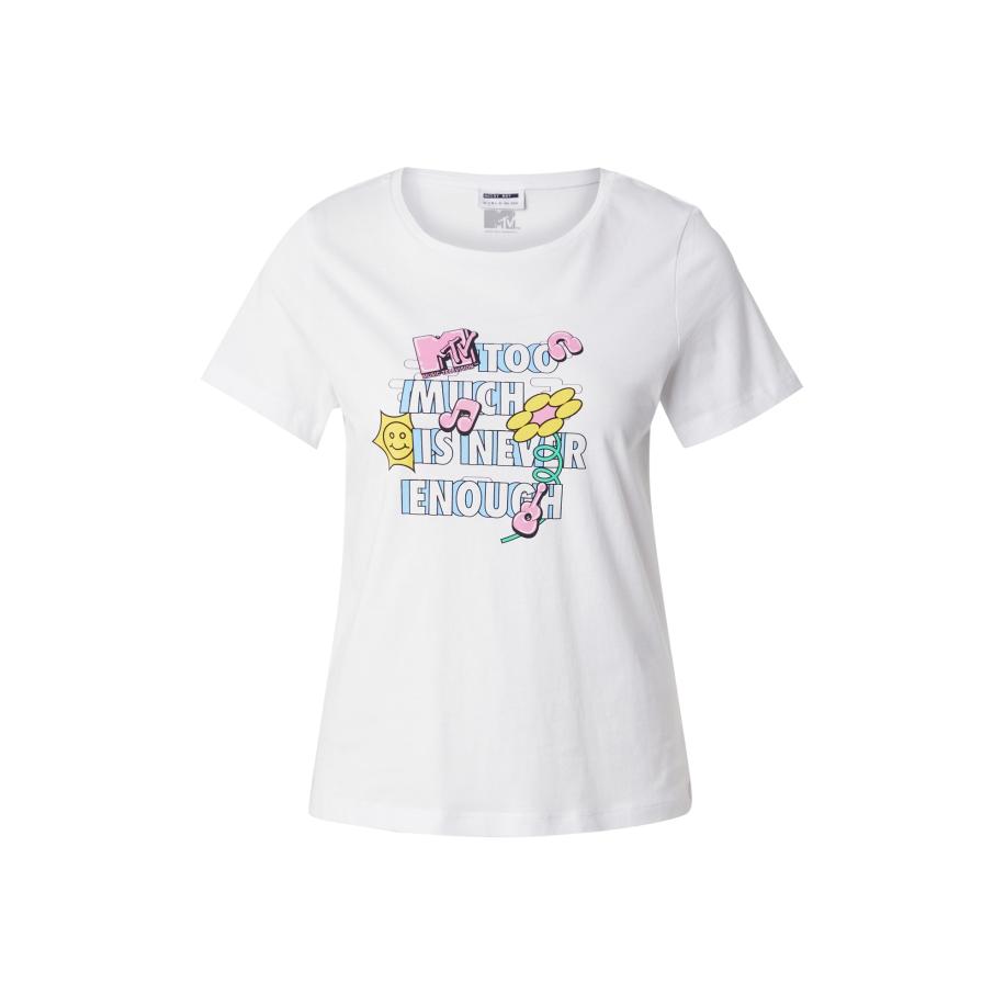 Noisy may Noisy may Shirt NMNATE hemelsblauw / geel / rosa / wit -