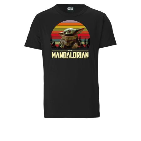 LOGOSHIRT Shirt Star Wars - Baby Yoda zwart