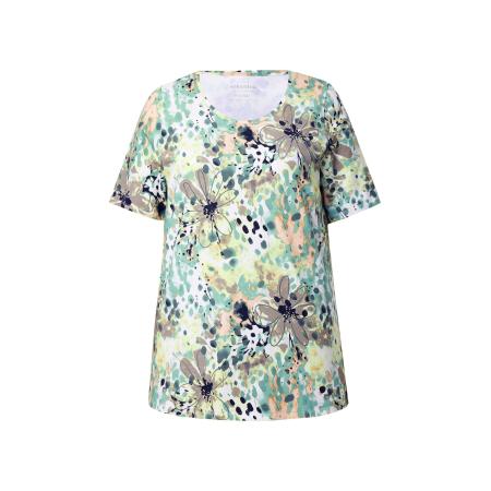 Ulla Popken Ulla Popken Shirt groen / gemengde kleuren
