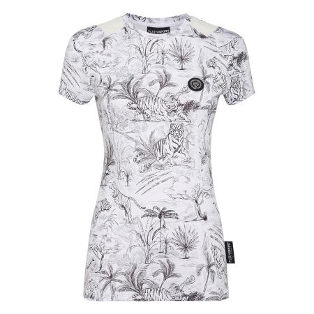 Plein Sport Plein Sport Shirt donkergrijs / zwart / wit