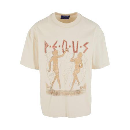 Pequs Shirt Ancient Love Story beige / crème / bruin