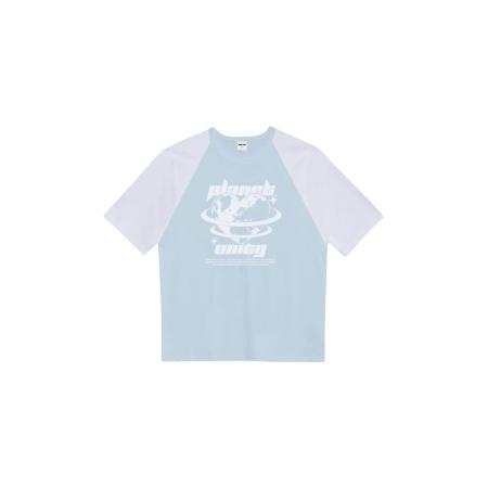 UNIQVIBE UNIQVIBE Shirt lichtblauw / wit