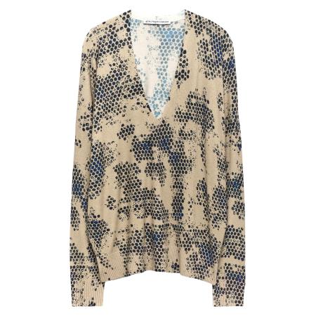 Adolfo Dominguez Adolfo Dominguez Shirt beige / zwart