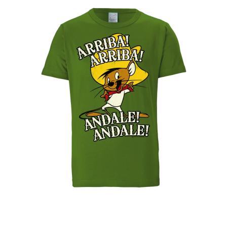 LOGOSHIRT Shirt Looney Tunes - Speedy Gonzales lichtgroen