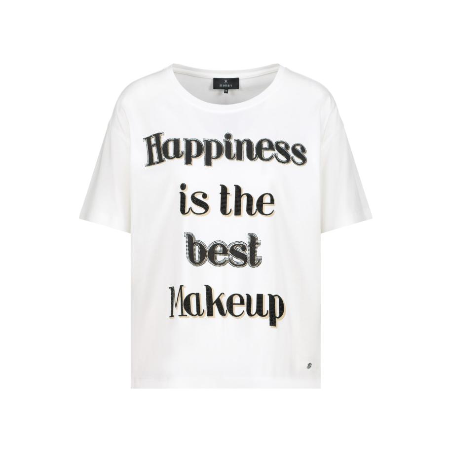 Monari monari Shirt beige / zwart / wit -