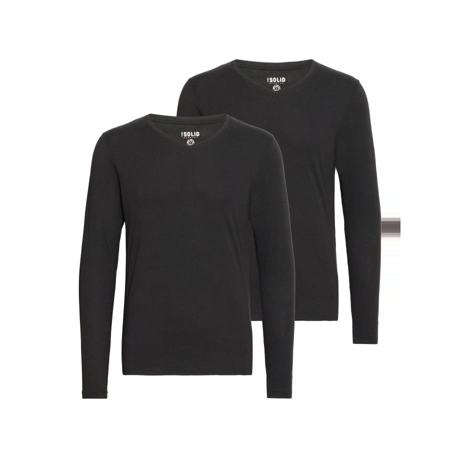 Solid !Solid Shirt Basil zwart -