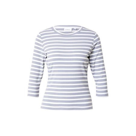 Comma COMMA Shirt grijs / wit