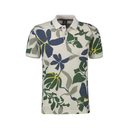 Lerros LERROS Shirt navy / geel / groen / wit