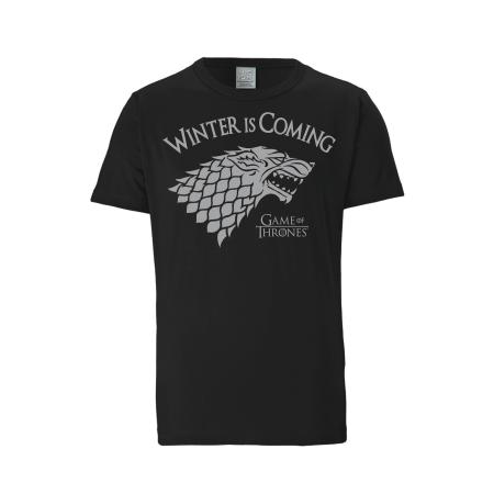 LOGOSHIRT Shirt Game of Thrones grijs / zwart
