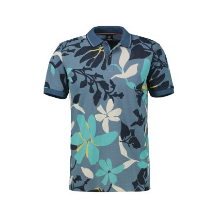 Lerros LERROS Shirt ecru / navy / opaal / lichtblauw