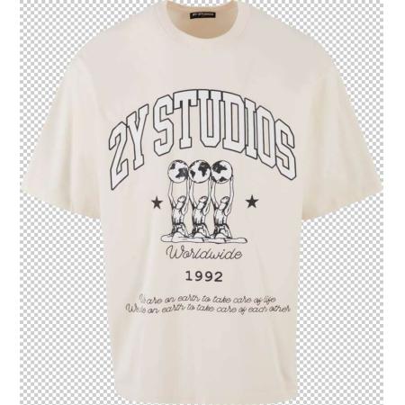 2Y Studios Shirt zwart / offwhite
