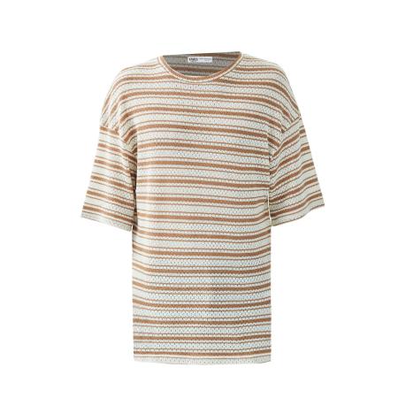 VAMOS CLO Shirt crème / camel