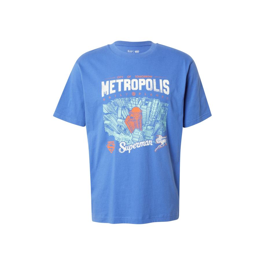 GAP GAP Shirt SUPERMAN METROPOLIS azuur / aqua / oranje / wit -