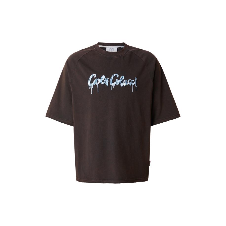 carlo colucci Carlo Colucci Shirt Elzenbaum smoky blue / zwart / wit -