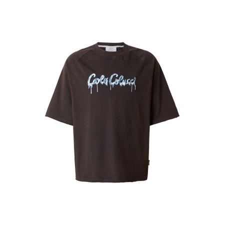 carlo colucci Carlo Colucci Shirt Elzenbaum smoky blue / zwart / wit