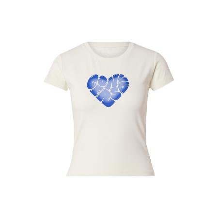 Converse CONVERSE Shirt HEART blauw / pasteelgeel