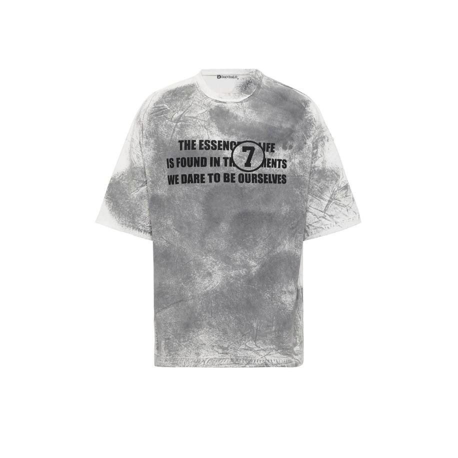 Dandalo Dandalo Shirt ecru / grafiet / zwart -