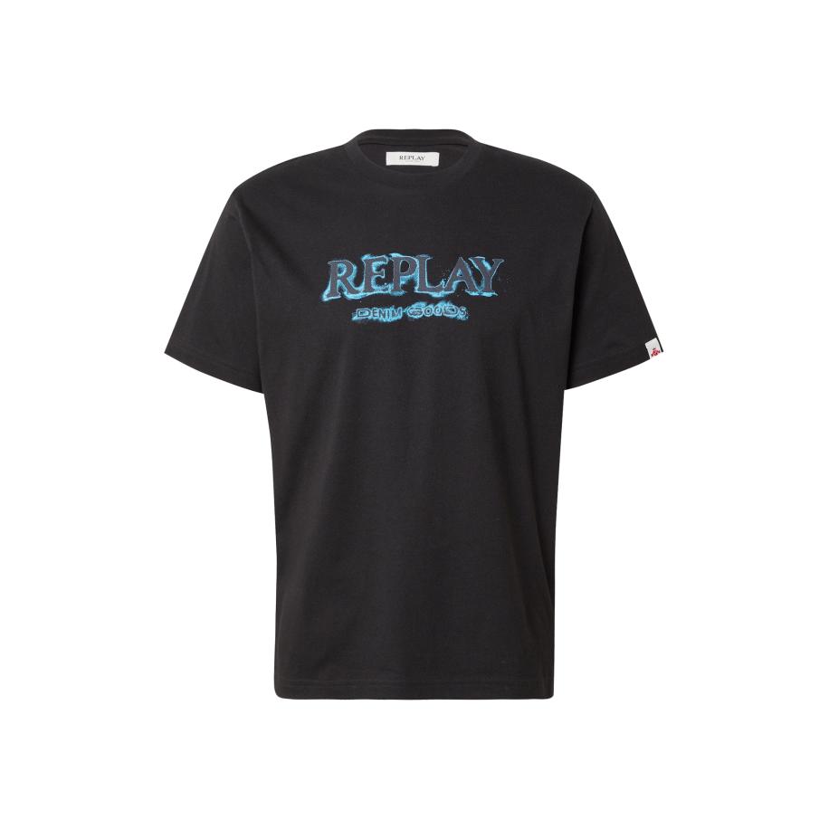Replay REPLAY Shirt turquoise / zwart -