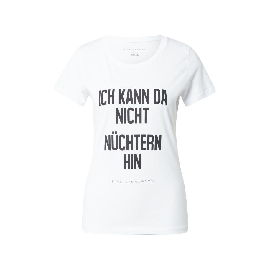 einstein & newton EINSTEIN & NEWTON Shirt Ich Kann Da Nicht… zwart / wit -