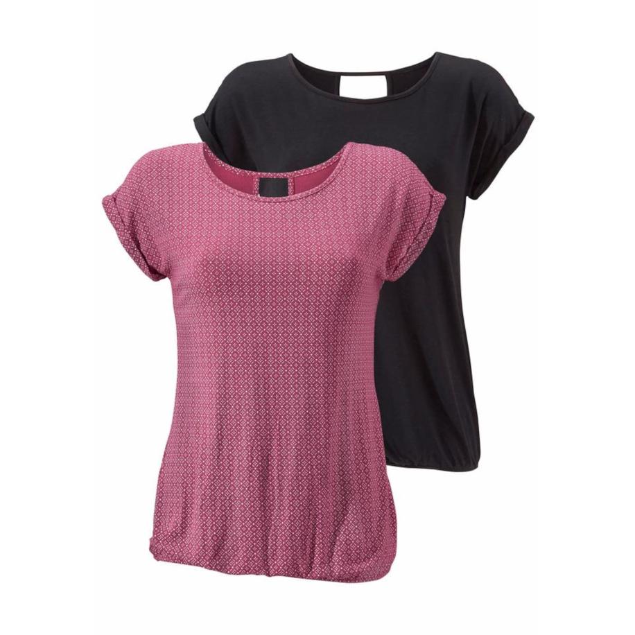 Lascana LASCANA Shirt bessen / zwart -